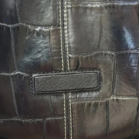 Brighton Moc Croc Pebbled Leather Embossed… - Picture 15 of 16